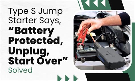 · Check to make sure the jumper cables you're using are . . Battery protected unplug start over